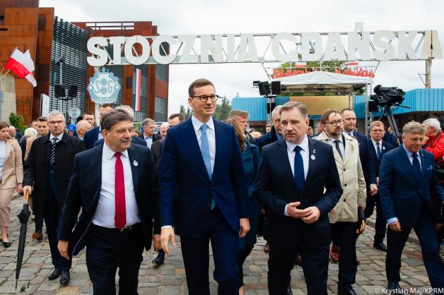 [VIDEO] 41. rocznica Porozumień Sierpniowych. Premier: protesty lipcowe i sierpniowe to niesamowita erupcja wolności i solidarności