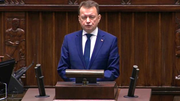 Wystąpienie wicepremiera M. Błaszczaka w Sejmie